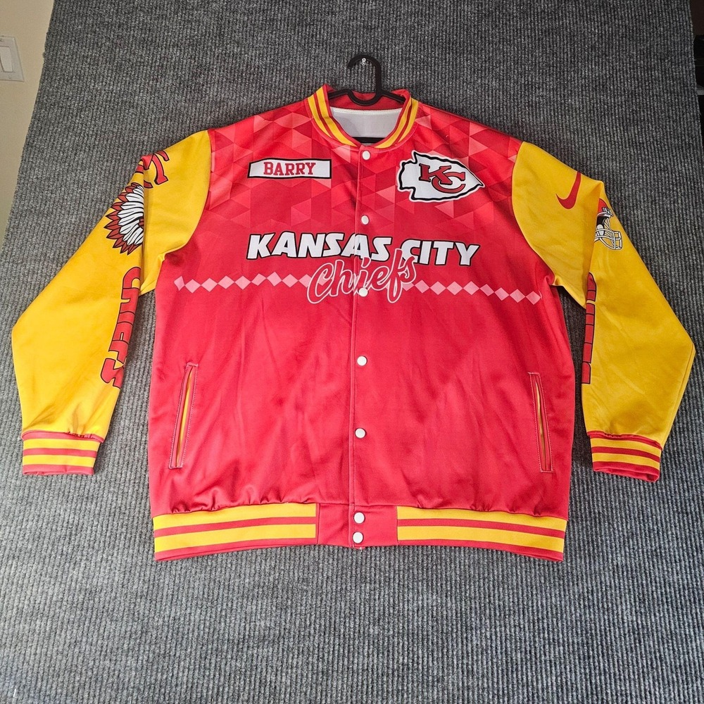 Kansas City Chiefs Jacket Mens 2XL Red NFL Football 2023 Champions Nike AFC West